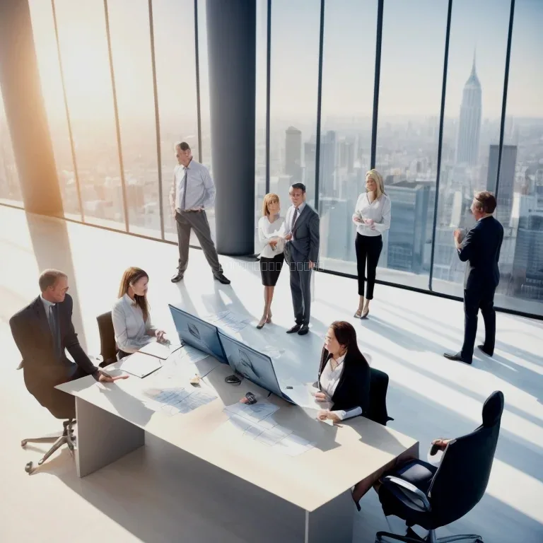 Representação de sessão de coaching executivo com foco em desenvolvimento de liderança